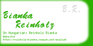 bianka reinholz business card